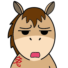 rabbit horse(emoji part1)