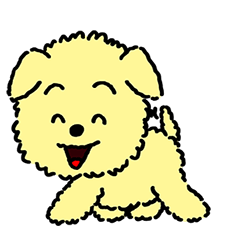 アニメかわいいあいさつ挿し絵スタンプ