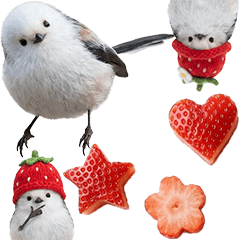 BIG!　いちごとシマエナガ