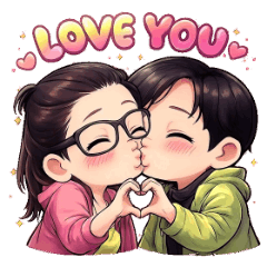 Sweet phrases for Daidai and Xiuxiu in