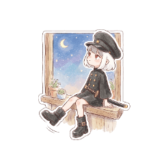 小さな軍服少女の絵本時間