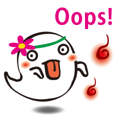 Cute ghost & fireballs 2