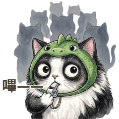 ゆるい恐竜ねこ：グループ会話編