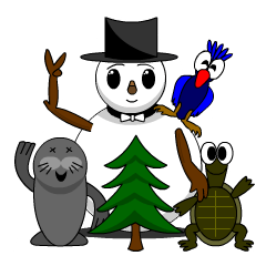 Snowman Happy in cool +