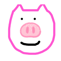 芸術的なニートの豚さん