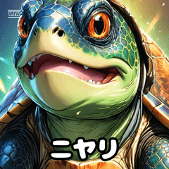 ほっこりカメの毎日スタンプ