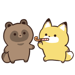 動く！たぬきのスタンプ2