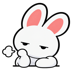 塩対応うさぎ。今日も塩です