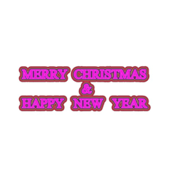 ENGLISH MERRY CHRISTMAS & HAPPY NEW YEAR