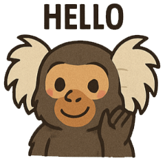 マーモセットのきもちスタンプ