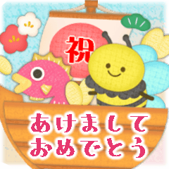 【かわいい虫達】毎年使える♡年末年始2