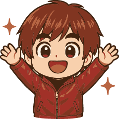 Daily life of red-dressed boy