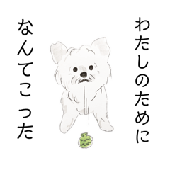 ポメプーのアッシュ（イラスト編）