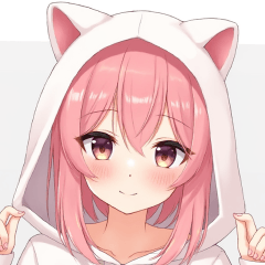 毎日使える♡猫耳パーカー女子BIGスタンプ