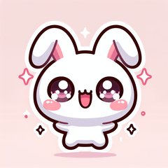 ふわもちうさぎのきもちスタンプ