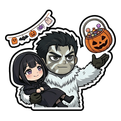 雪男軍人と死神幼女のハロウィン仮装！