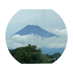 車窓から富士山
