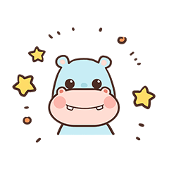 The daily stickers of Hippo Papa