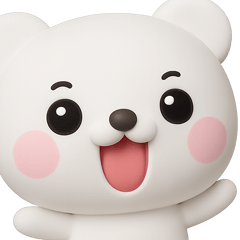 ず～っと使える♡可愛いしろくまのスタンプ
