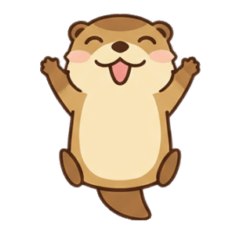 カワウソ スタンプ（動物）