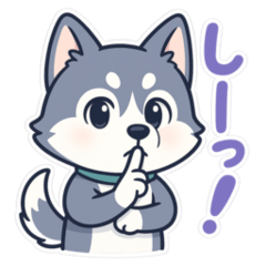 キューとなシベリアンハスキー