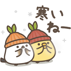 シマエナガとひよこの冬