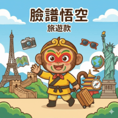 Face painting of Wukong -travel