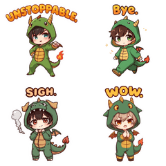 Year of the Dragon Costume Kid