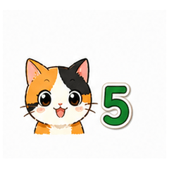 かわいい日本猫スタンプ 第5弾