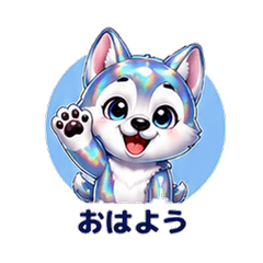 キラキラハスキーカレシ 恋人スタンプ