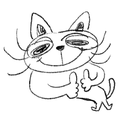 weird cat ojisan