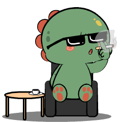 Green Dino 5 : Animated Stickers