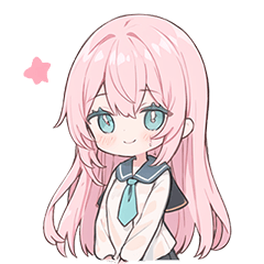 Adorable pink-haired