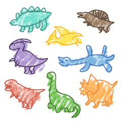 crayon Dinosaurs.