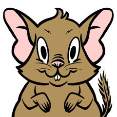 デグーさんのコミカルスタンプ