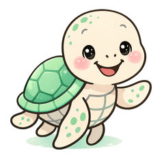 Relaxed Everyday Lines by a Sea Turtle T