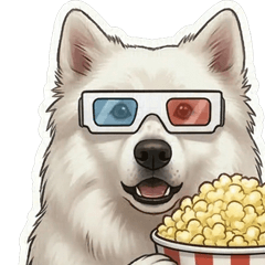 Samoyed Popcorn Time