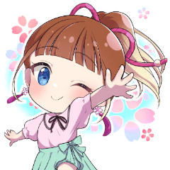 しらゆりちゃんスタンプ