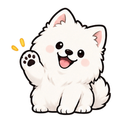 Samoyed Cloud Smile