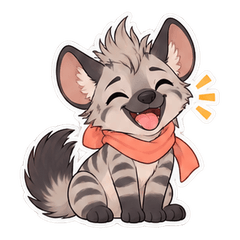 Striped Hyena Good-Mood Sharing
