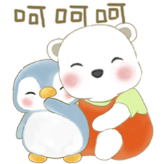 ソーダ(ペンギン)と綿玉(ホッキョクグマ)2