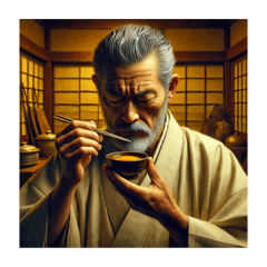 老舗料理人の味わい深い日常会話スタンプ