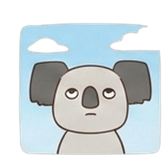 なんだか四角いコアラ【日常】