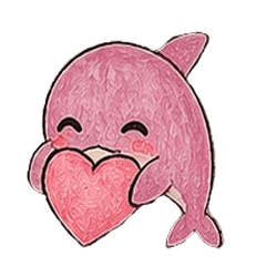 ぽているか（ピンク）ゆるかわスタンプ