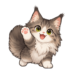 Maine Coon Cozy Chat