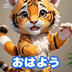 Too Cute Baby Tigers Daily Stickers