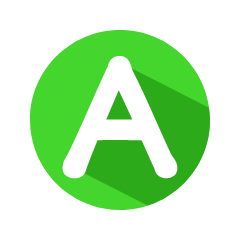 Circle Alphabet Neon Green