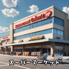 色々な施設を表したスタンプ