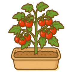 夏野菜たっぷりスタンプ