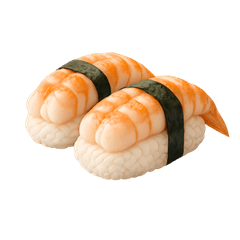 Super delicious shrimp sushi